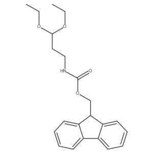(9H-Fluoren-9-YL)methyl N-(3,3-diethoxypropyl)carbamate Structure