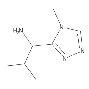 2-methyl-1-(4-methyl-4H-1,2,4-triazol-3-yl)propan-1-amine结构式