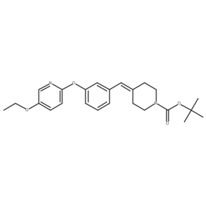tert-Butyl 4-(3-(5-ethoxypyridin-2-yloxy)benzylidene)piperidine-1-carboxylate Structure