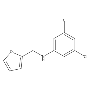 3,5-dichloro-N-(furan-2-ylmethyl)aniline Structure
