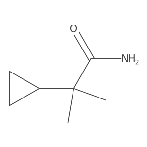 2-Cyclopropyl-2-methylpropanamide结构式