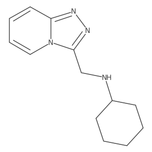 N-{[1,2,4]triazolo[4,3-a]pyridin-3-ylmethyl}cyclohexanamine Structure