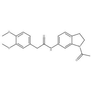 N-(1-acetyl-2,3-dihydro-1H-indol-6-yl)-2-(3,4-dimethoxyphenyl)acetamide Structure