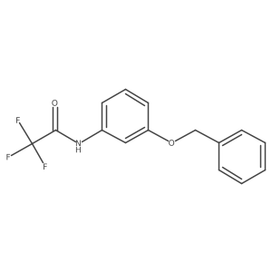 N-(3-(Benzyloxy)phenyl)-2,2,2-trifluoroacetamide结构式