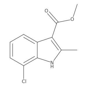 methyl 7-chloro-2-methyl-1H-indole-3-carboxylate Structure