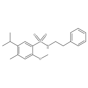 {[2-Methoxy-4-methyl-5-(methylethyl)phenyl]sulfonyl}(2-phenylethyl)amine Structure