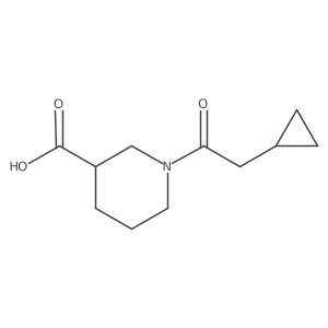 1-(2-Cyclopropylacetyl)piperidine-3-carboxylic acid结构式