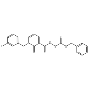 O=C(NCc1ccccc1)NNC(=O)c1cccn(Cc2cccc(F)c2)c1=O结构式