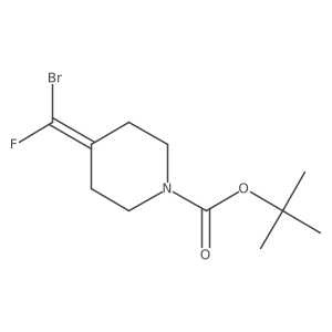 tert-Butyl 4-[bromo(fluoro)methylene]piperidine-1-carboxylate Structure
