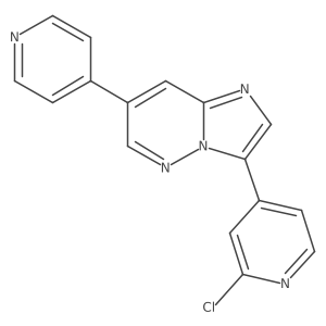 3-(2-Chloro-4-pyridinyl)-7-(4-pyridinyl)imidazo[1,2-b]pyridazine Structure