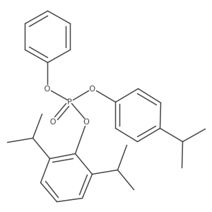 2,6-Diisopropylphenyl p-isopropylphenyl phenyl phosphate Structure