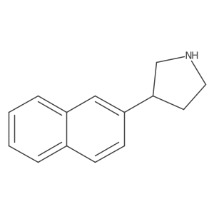3-(Naphthalen-2-yl)pyrrolidine Structure