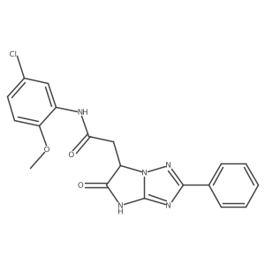 N-(5-chloro-2-methoxyphenyl)-2-(5-oxo-2-phenyl-5,6-dihydro-4H-imidazo[1,2-b][1,2,4]triazol-6-yl)acetamide Structure