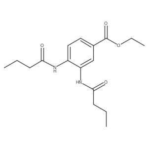 Ethyl 3,4-bis(butanoylamino)benzoate Structure