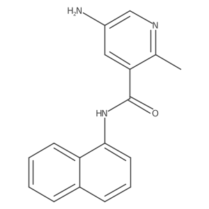5-Amino-2-methyl-N-(naphthalen-1-yl)nicotinamide Structure