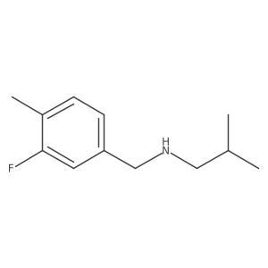 [(3-Fluoro-4-methylphenyl)methyl](2-methylpropyl)amine结构式