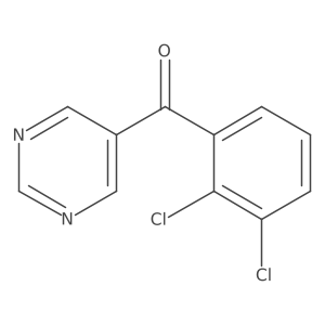 (2,3-Dichlorophenyl)-5-pyrimidinylmethanone Structure