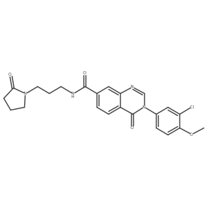 3-(3-chloro-4-methoxyphenyl)-4-oxo-N-[3-(2-oxopyrrolidin-1-yl)propyl]-3,4-dihydroquinazoline-7-carboxamide Structure