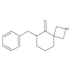 6-(Phenylmethyl)-2,6-diazaspiro[3.5]nonan-5-one结构式
