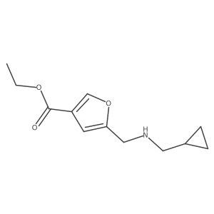 Ethyl 5-{[(cyclopropylmethyl)amino]methyl}furan-3-carboxylate Structure