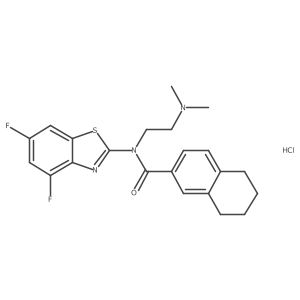 N-(4,6-difluorobenzo[d]thiazol-2-yl)-N-(2-(dimethylamino)ethyl)-5,6,7,8-tetrahydronaphthalene-2-carboxamide hydrochloride Structure