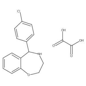 5-(4-Chlorophenyl)-2,3,4,5-tetrahydro-1,4-benzoxazepine; oxalic acid结构式
