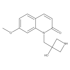 1-(3-Hydroxy-azetidin-3-ylmethyl)-7-methoxy-1h-quinolin-2-one Structure