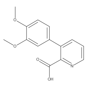 3-(3,4-Dimethoxyphenyl)picolinic acid结构式