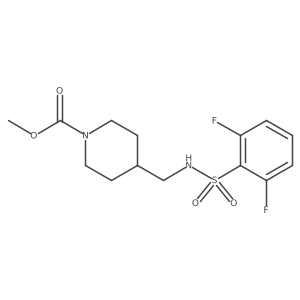 Methyl 4-((2,6-difluorophenylsulfonamido)methyl)piperidine-1-carboxylate Structure