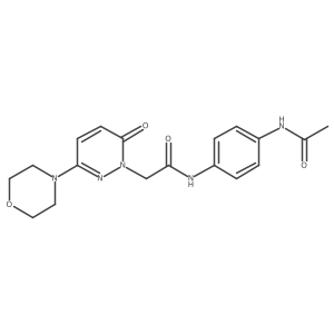 N-[4-(acetylamino)phenyl]-2-[3-(morpholin-4-yl)-6-oxopyridazin-1(6H)-yl]acetamide Structure