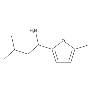 3-Methyl-1-(5-methylfuran-2-yl)butan-1-amine结构式