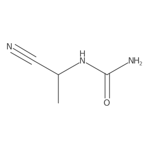 (1-Cyanoethyl)urea结构式