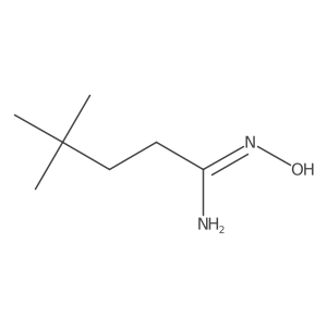 N'-hydroxy-4,4-dimethylpentanimidamide结构式