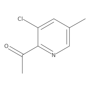 1-(3-Chloro-5-methylpyridin-2-YL)ethan-1-one结构式