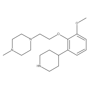 Piperazine, 1-[2-[2-methoxy-6-(4-piperidinyl)phenoxy]ethyl]-4-methyl-结构式