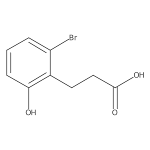 3-(2'-Bromo-6'-hydroxyphenyl)propionic acid Structure