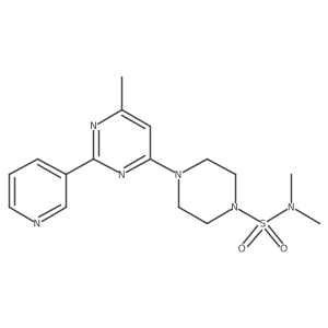 N,N-dimethyl-4-(6-methyl-2-pyridin-3-ylpyrimidin-4-yl)piperazine-1-sulfonamide Structure