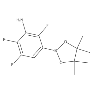 2,3,6-Trifluoro-5-(4,4,5,5-tetramethyl-1,3,2-dioxaborolan-2-yl)benzenamine Structure