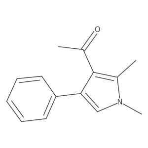 1-(1,2-Dimethyl-4-phenyl-1H-pyrrol-3-yl)ethan-1-one Structure