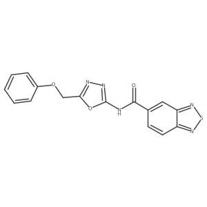 N-(5-(phenoxymethyl)-1,3,4-oxadiazol-2-yl)benzo[c][1,2,5]thiadiazole-5-carboxamide Structure