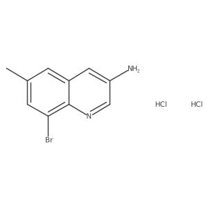 3-Amino-8-bromo-6-methylquinoline dihydrochloride Structure