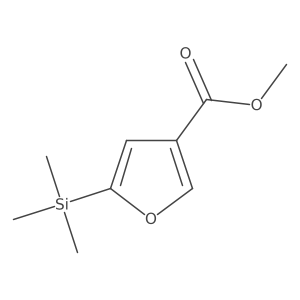 Methyl 5-(trimethylsilyl)furan-3-carboxylate结构式