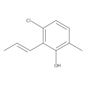3-Chloro-6-methyl-2-(1E)-1-propen-1-ylphenol结构式
