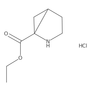 ethyl (1S,5R)-2-azabicyclo[3.1.0]hexane-1-carboxylate hydrochloride Structure