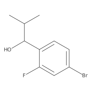 1-(4-Bromo-2-fluorophenyl)-2-methylpropan-1-ol结构式