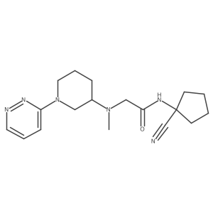N-(1-cyanocyclopentyl)-2-{methyl[1-(pyridazin-3-yl)piperidin-3-yl]amino}acetamide Structure