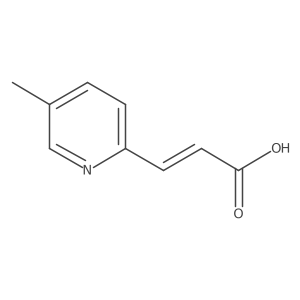 3-(5-Methylpyridin-2-yl)prop-2-enoic acid Structure