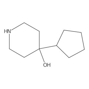 4-Cyclopentyl-4-piperidinol Structure