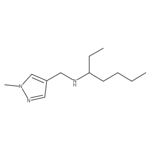 (Heptan-3-yl)[(1-methyl-1H-pyrazol-4-yl)methyl]amine Structure