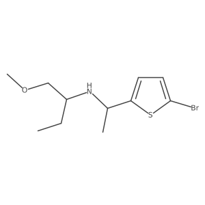 [1-(5-Bromothiophen-2-yl)ethyl](1-methoxybutan-2-yl)amine Structure